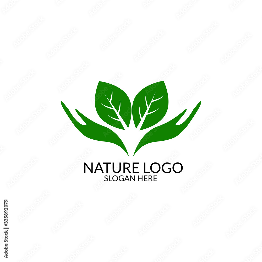 nature logo template.leaf logo concept nature logo template.leaf logo concept