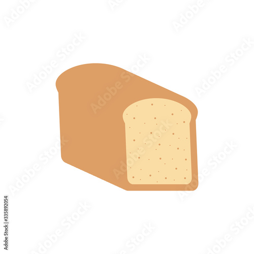 Bread icon vector illustration isolated on white