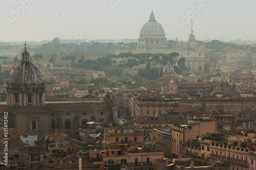  Rome. City view in the haze