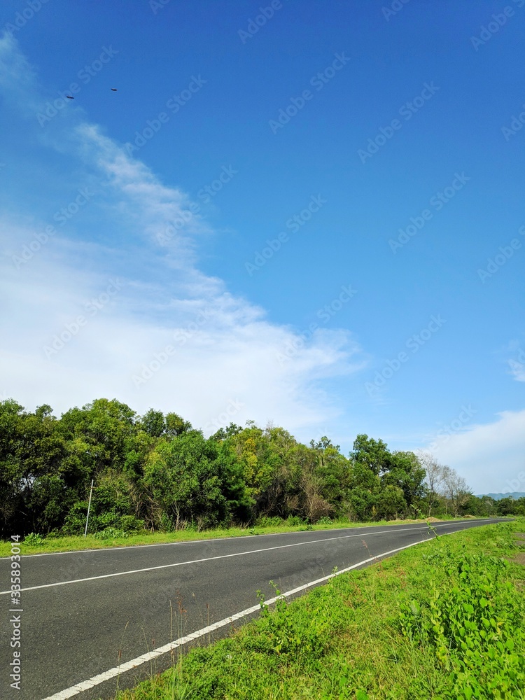 Road in the countryside Road in the countryside