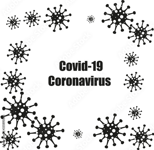 Different Kinds of Viruses. Bacteria Biology Organisms Seamless Pattern. Virus Infection Ebola Epidemic EPS