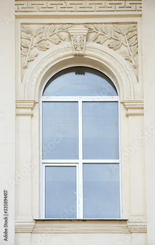 Window of old historic building in Sevastopol, Crimea, Russia.