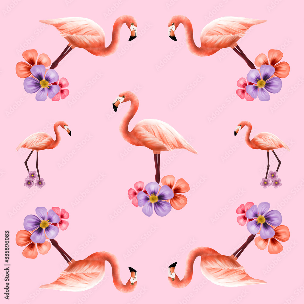 Pink flamingo pattern Pink flamingo pattern