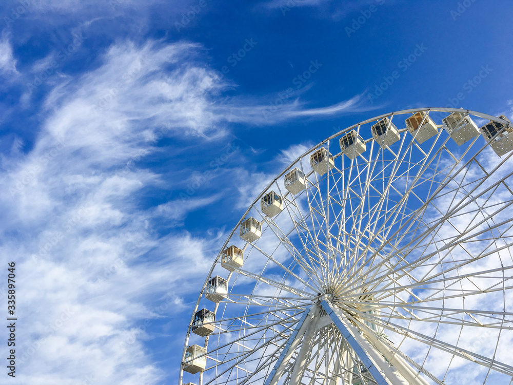 ferris wheel against the sky ferris wheel against the sky