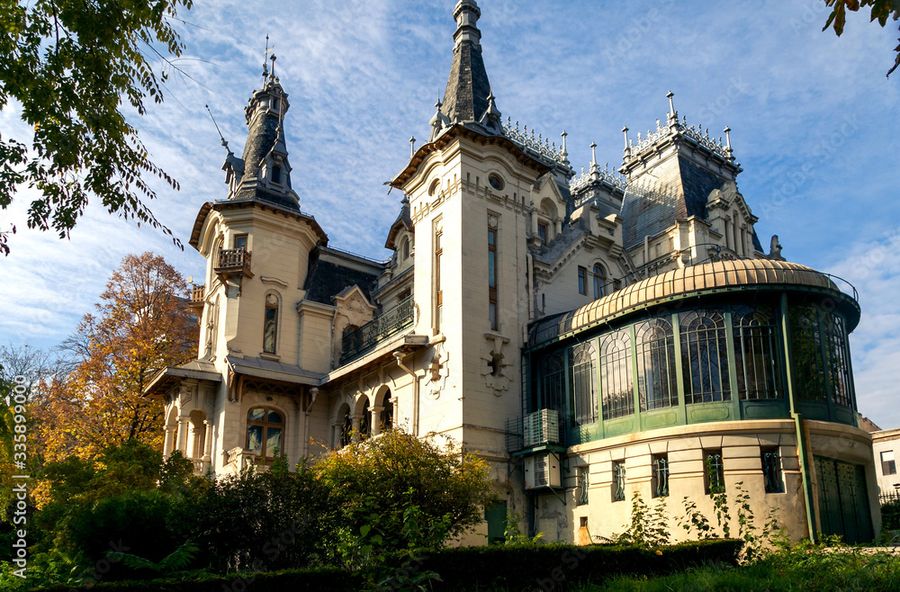 Beautiful view of Kretzulescu Palace's top