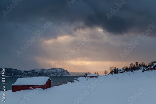 Snow village in Norway