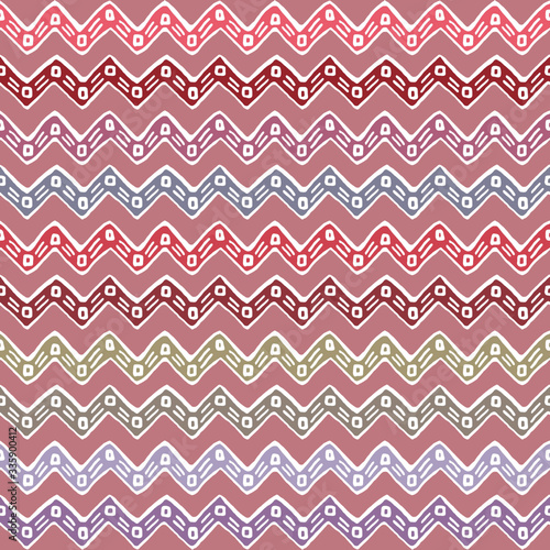 Seamless abstract pattern design hand, zag.