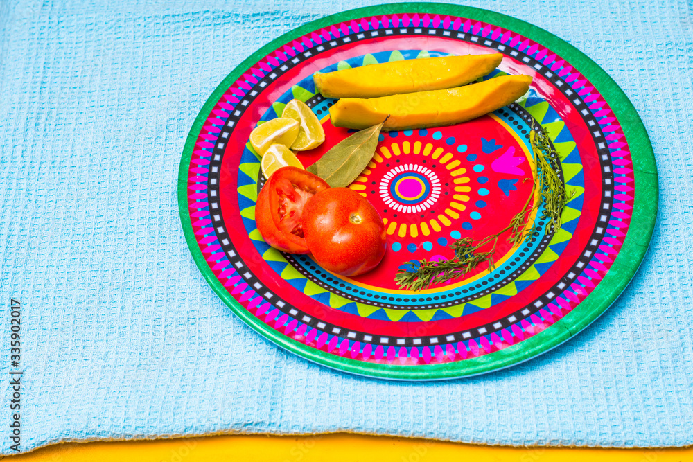 Typical colombian food and its main ingredients. Stock Photo | Adobe Stock