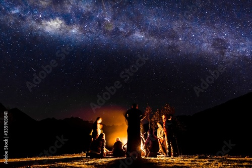 Peruvian Night Out at Llactapata camping site

