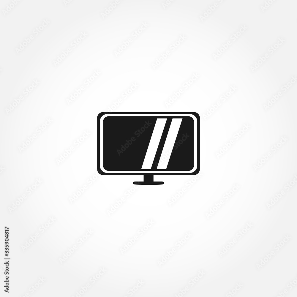 Tv icon. isolated design element Tv icon. isolated design element