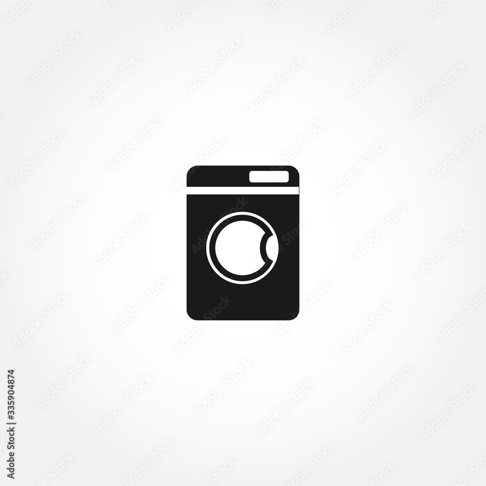 Washing machine icon. isolated design element