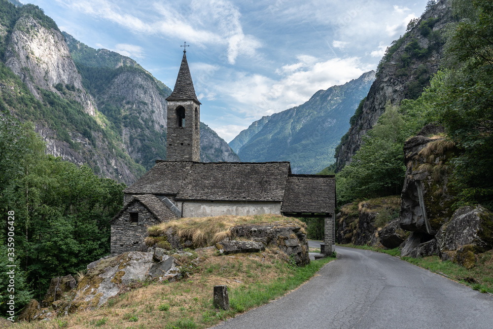 Old church, Val verzasca, ticino, switzerland