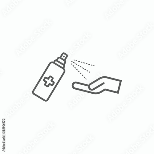 spray icon, alcohol spray vector
