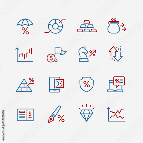 business and marketing icons set 