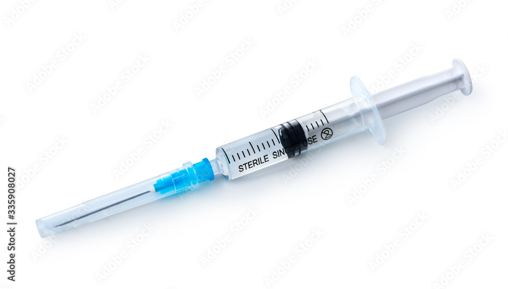 Disposable syrenge isolated Disposable syrenge isolated