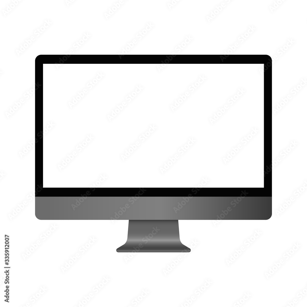 Computer Monitor Display Isolated on a white background. Vector EPS 10 Computer Monitor Display Isolated on a white background. Vector EPS 10