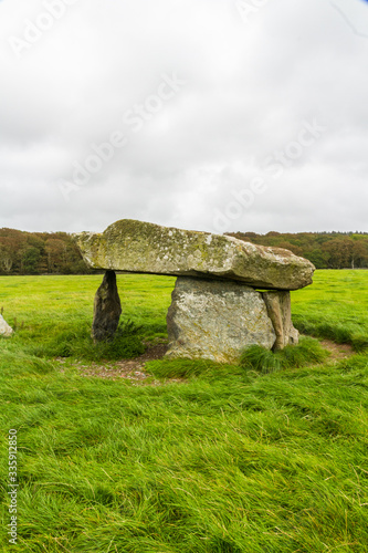 Canvas Print Presaddfed Burial Chamber in Anglesey, North Wales.