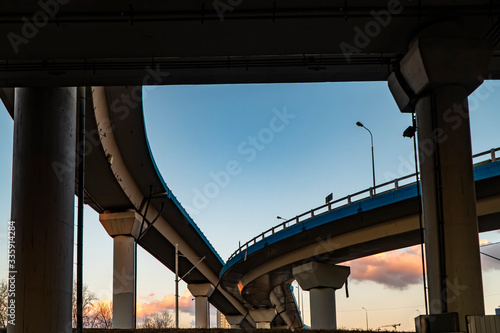 Photography Intersection of modern overpasses and intercharges