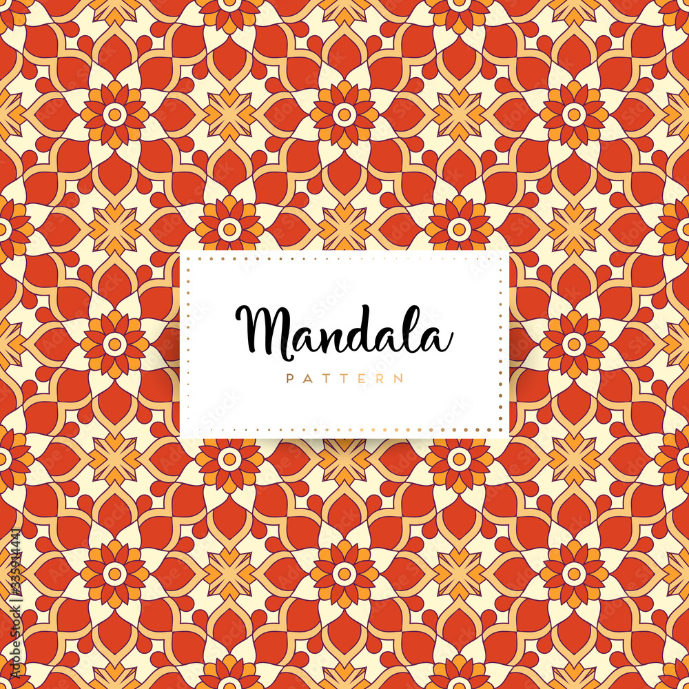 Naklejka luxury ornamental mandala design background