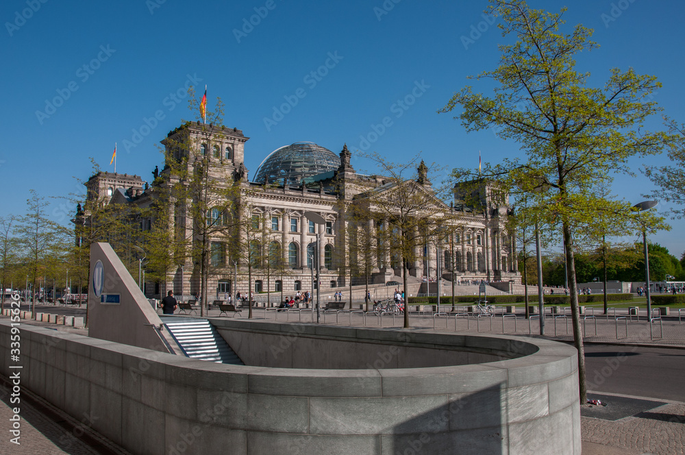 Bundestag, Deutscher Bundestag, Kuppel, Berlin, Frühling, Parlamentsgebäude
