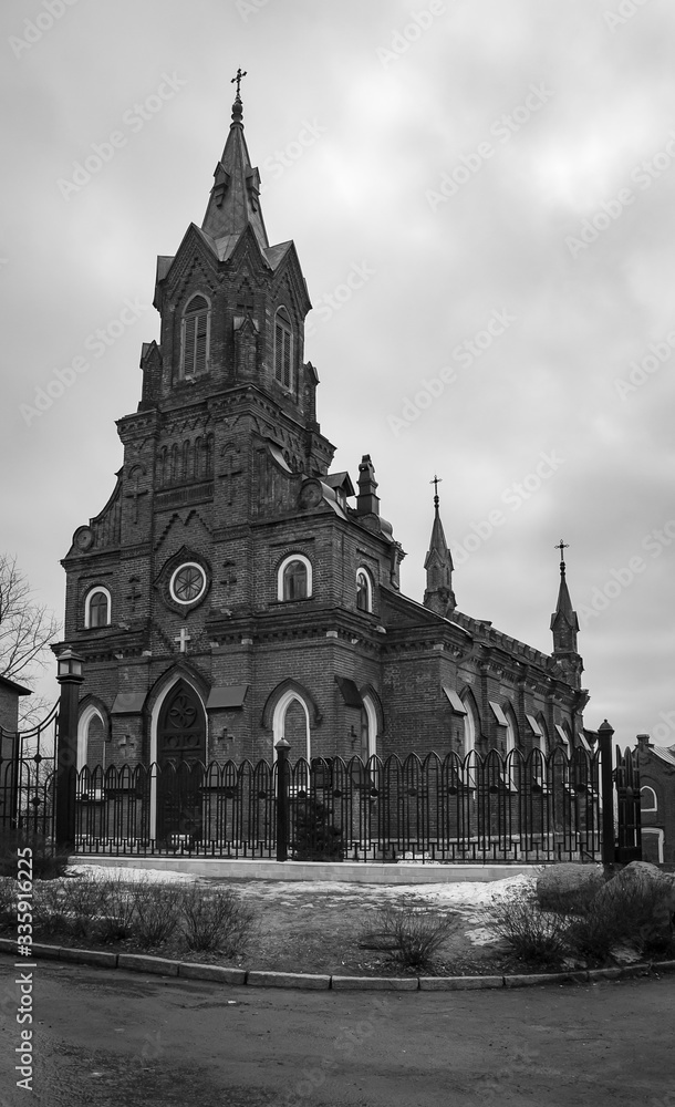 old Russian architecture, the Church in the city of Vladimir