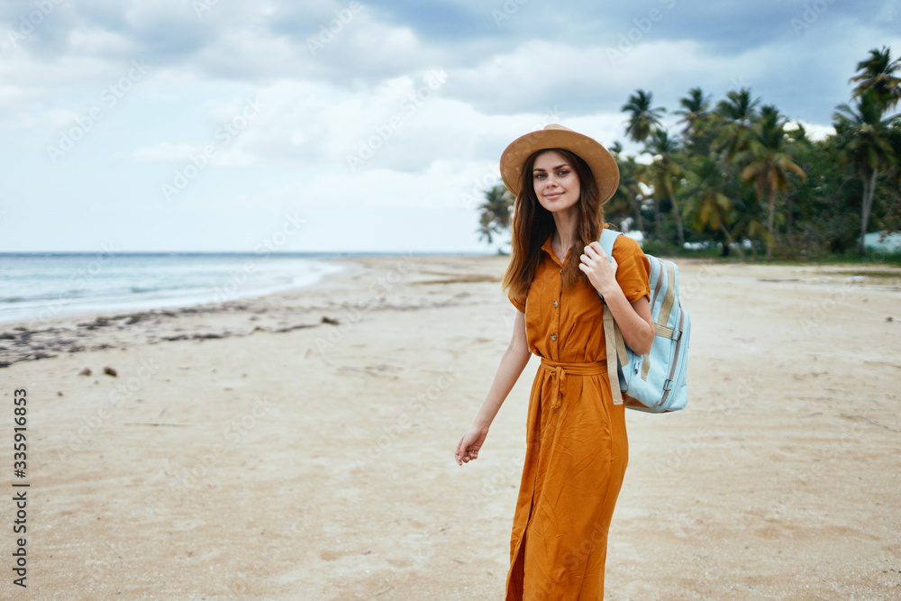 young woman on the beach young woman on the beach