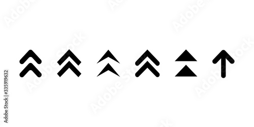 Swipe up vector arrow. Set swipe up arrows button. Social media concept.