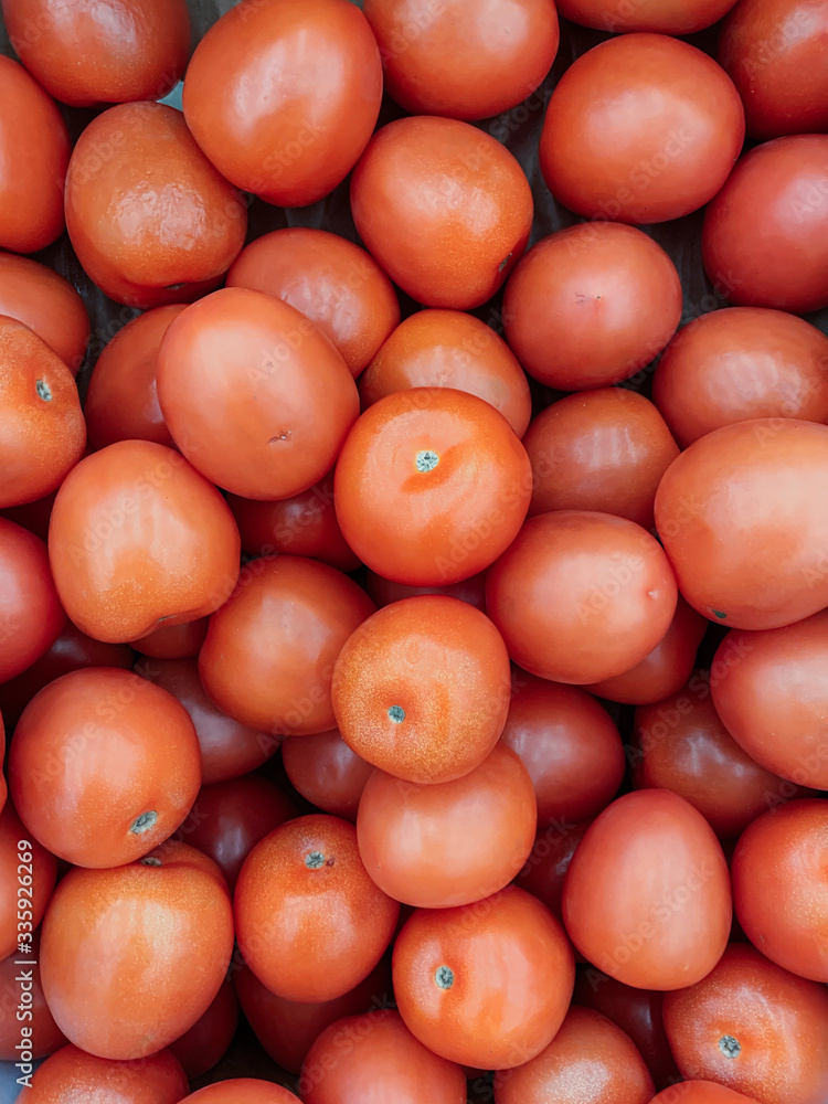 lots of ripe red tomato for eating background
