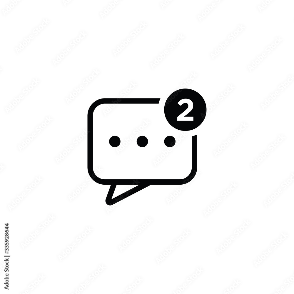 Message icon illustration isolated vector sign symbol