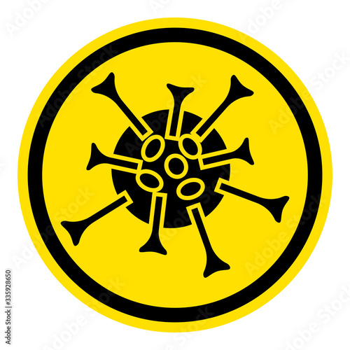Warnschild Corona