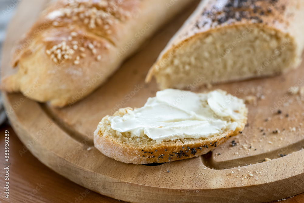 homemade baguette with poppy seeds and sesame homemade baguette with poppy seeds and sesame