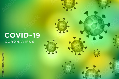 Coronavirus covid-19 pandemic background concept