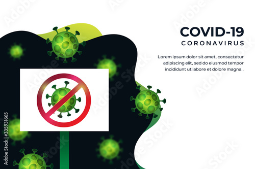 Covid-19 coronavirus background - Quarantine