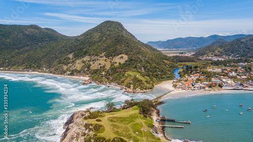 Aerial view Armação beach (Praia da Armação) - Florianópolis - Brazil © Jair