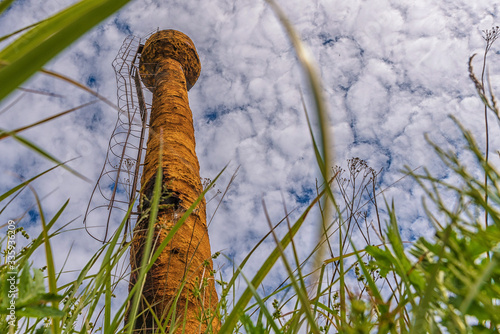 rusty water tower