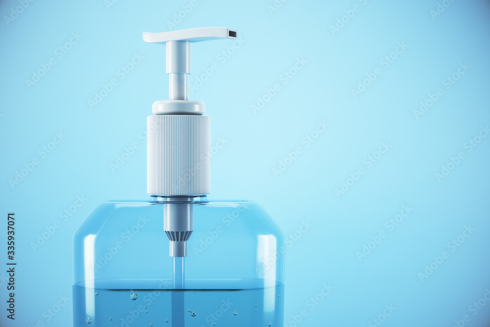Sanitizer in pump bottle Sanitizer in pump bottle