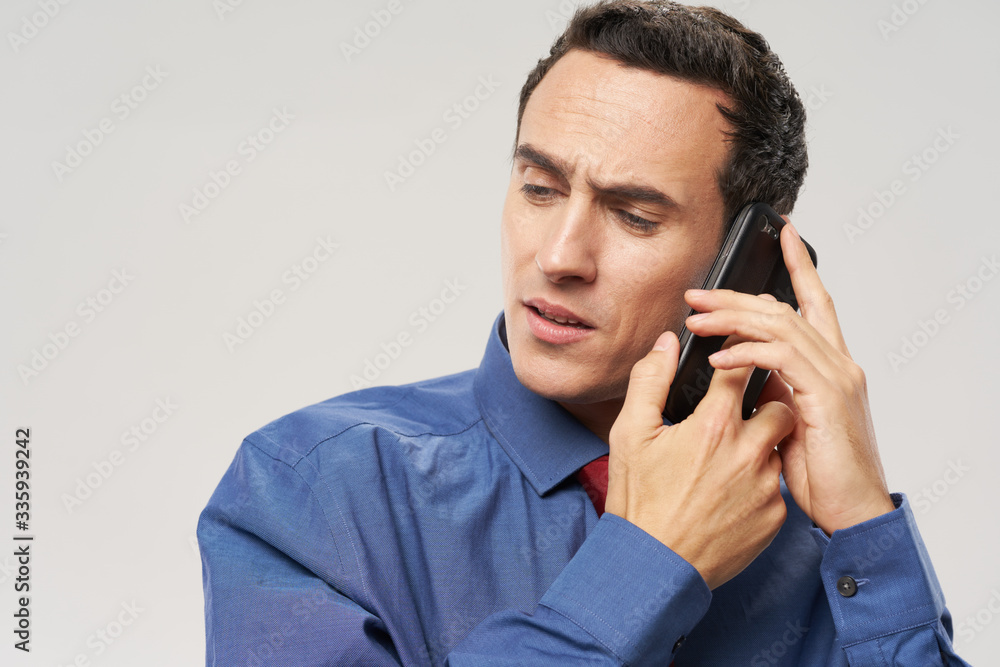 man talking on the phone man talking on the phone