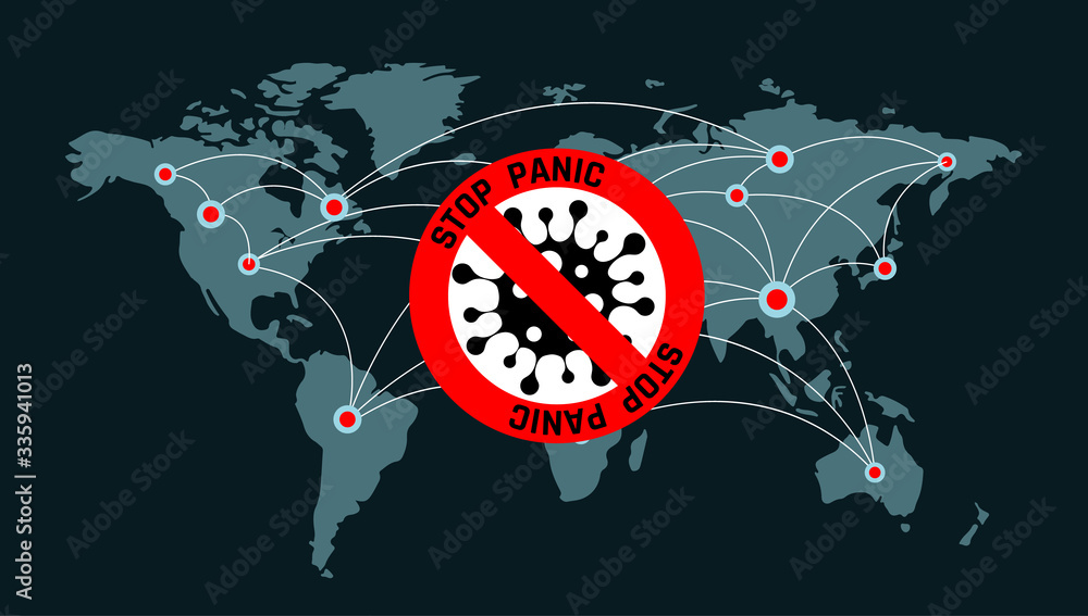 Pandemic stop Coronavirus outbreak covid-19 2019-nCoV quarantine banner. Closed for quarantine pandemic Coronavirus vector image