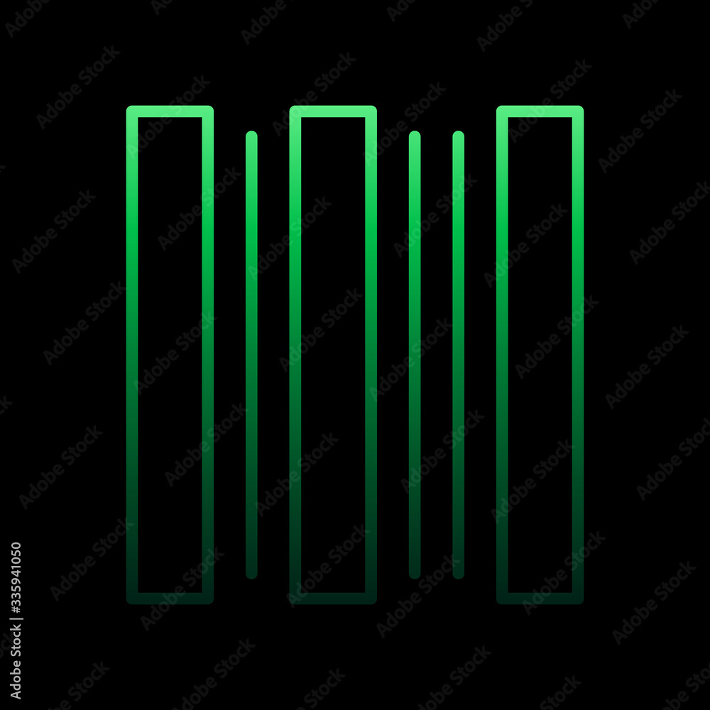 barcode nolan icon. Simple thin line, outline vector of internet things icons for ui and ux, website or mobile application barcode nolan icon. Simple thin line, outline vector of internet things icons for ui and ux, website or mobile application