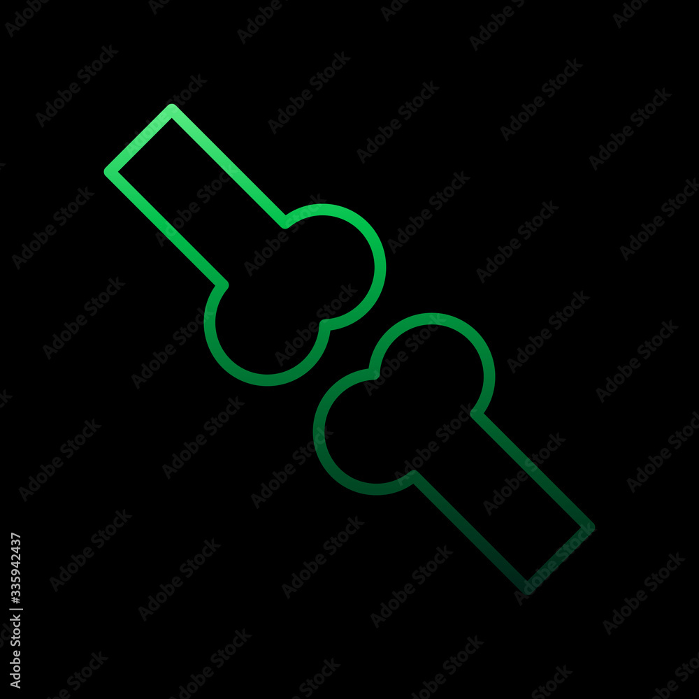 Bone medicine nolan icon. Simple thin line, outline vector of medical icons for ui and ux, website or mobile application Bone medicine nolan icon. Simple thin line, outline vector of medical icons for ui and ux, website or mobile application