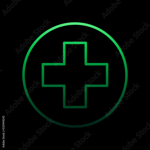 Hospital nolan icon. Simple thin line, outline vector of medical icons for ui and ux, website or mobile application