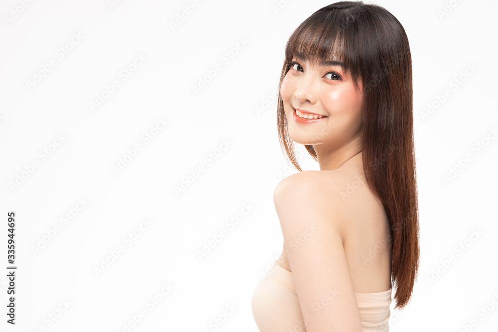 Beauty asian women portrait face with natural skin and skin care healthy hair and skin close up face beauty portrait. Beauty asian women portrait face with natural skin and skin care healthy hair and skin close up face beauty portrait.