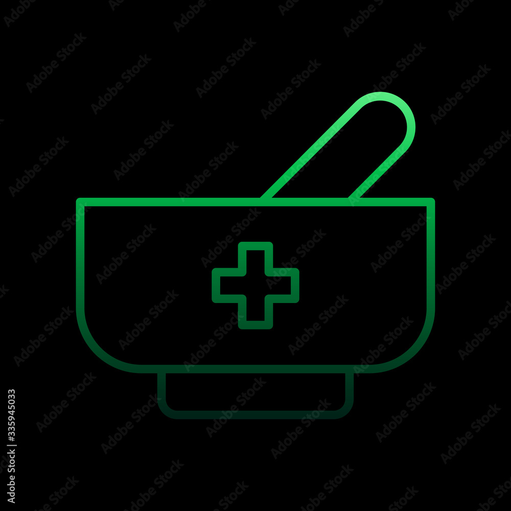Mortar medical nolan icon. Simple thin line, outline vector of medical icons for ui and ux, website or mobile application Mortar medical nolan icon. Simple thin line, outline vector of medical icons for ui and ux, website or mobile application
