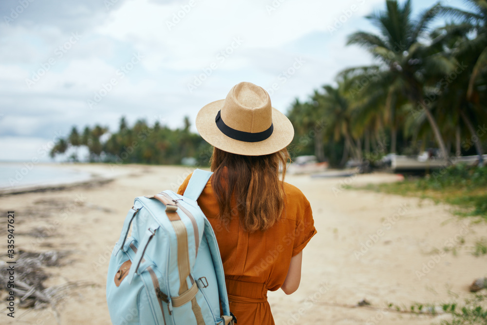 young woman in a hat