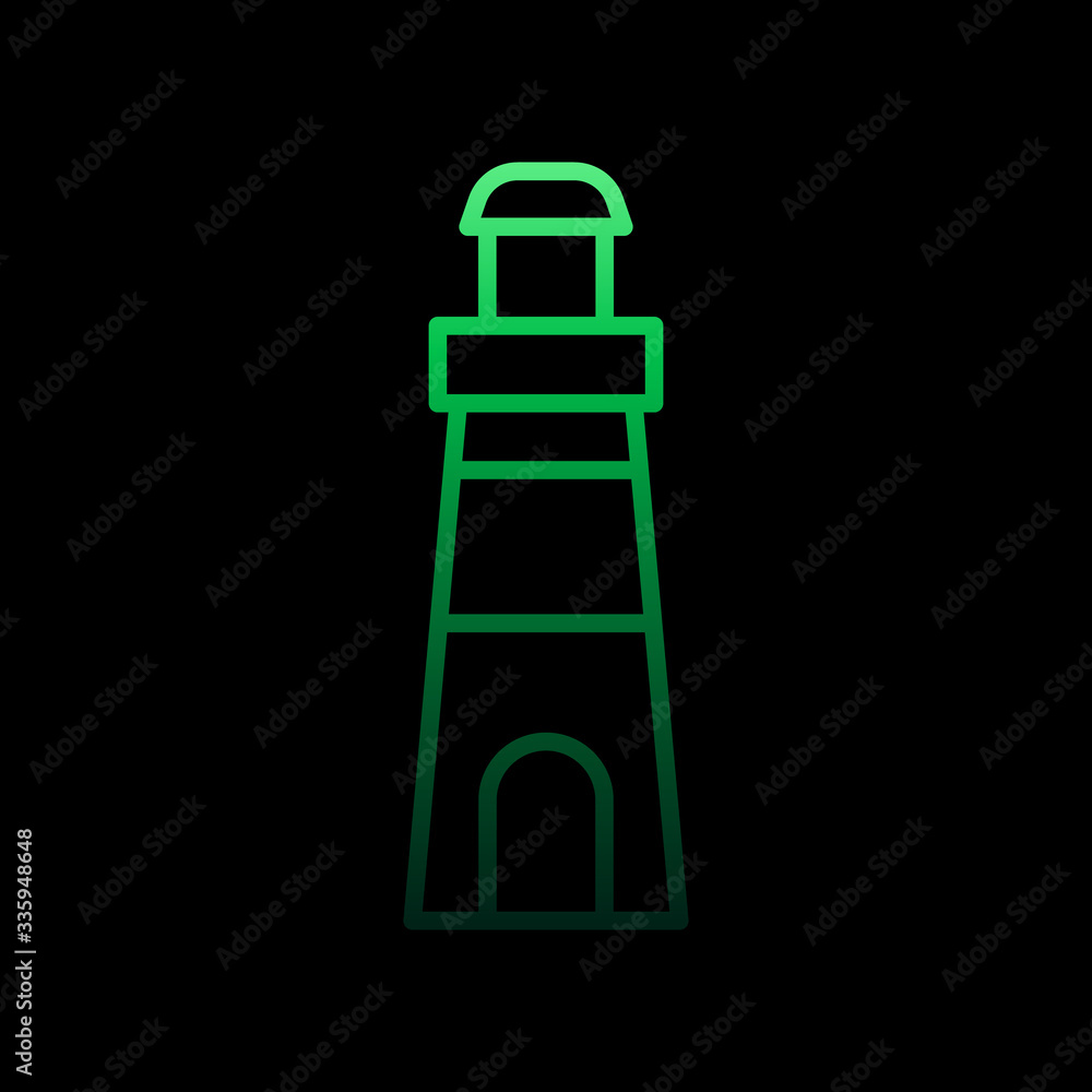 Lighthouse nolan icon. Simple thin line, outline vector of Summer icons for ui and ux, website or mobile application Lighthouse nolan icon. Simple thin line, outline vector of Summer icons for ui and ux, website or mobile application