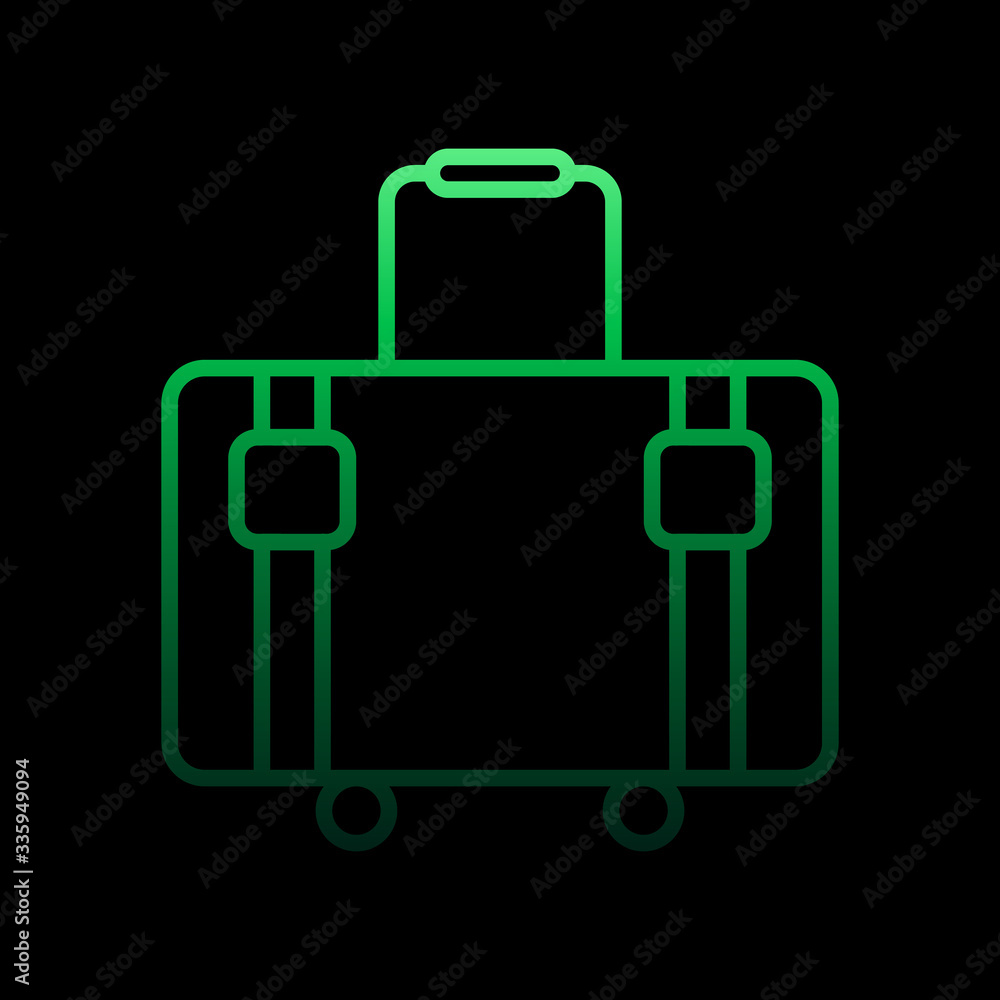 Fototapeta premium Suitcase nolan icon. Simple thin line, outline vector of Summer icons for ui and ux, website or mobile application