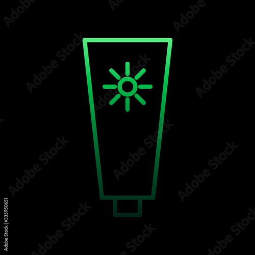 Sun cream nolan icon. Simple thin line, outline vector of Summer icons for ui and ux, website or mobile application
