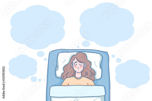 Girl is sleeping 