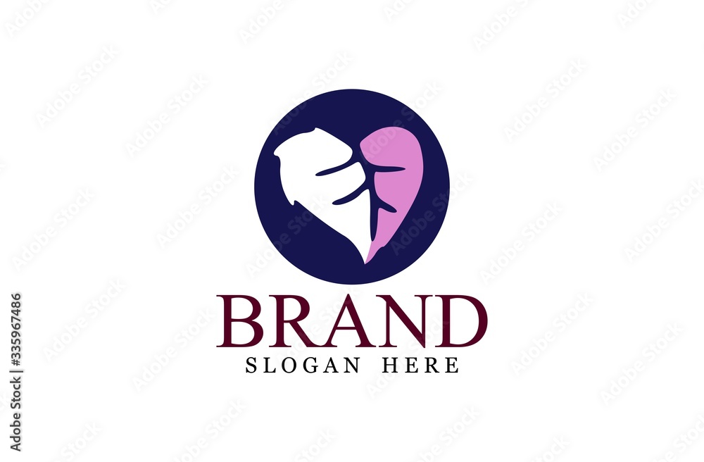  Leaf logo, free hand vector leaf, leaf with frame and brand