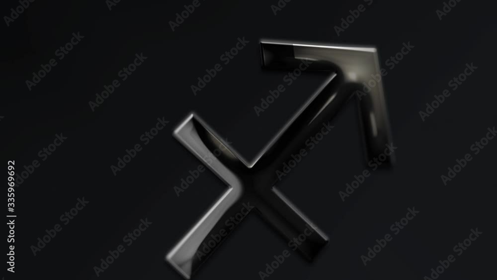 3d Glossy illustration video of the Zodiac Sign Sagittarius 3d Glossy illustration video of the Zodiac Sign Sagittarius